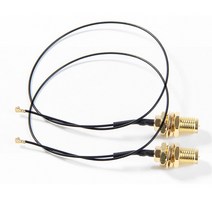 2PCS U.FL IPEX MHF4 RP-SMA RF 피그 테일 케이블 안테나 (내부 핀) 인텔 AX200 9260NGW NGFF M.2 WiFi 카, 한개옵션0