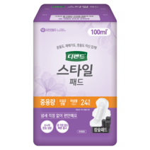 디펜드 스타일 패드 참숯 중용량 24매x6팩, 대형, 24개입, 6팩