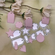 모양 틀 다이컷 다양한 레이블 금속 절단 diy 스크랩북 앨범 종이 카드 장식 공예 엠보싱, c-193