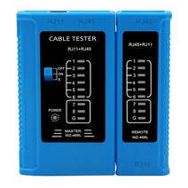 전문 RJ45 케이블 테스터 네트워크 RJ11 RJ12 CAT5 CAT6 CAT7 8P8C LAN 네트워킹 도구, Blue