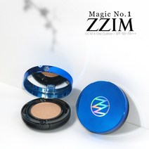 매직 울트라 ZZIM선크림쿠션1+1(리필용)찜선크림쿠션, 1개+1(리필용)