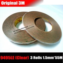 3M 테이프 3x 15mm 50M 슬림 접착 양면 스티커 테이프 3M 9495LE for iphone 4s 5 6 ipad Frame LCD Touch, 한개옵션0