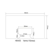 CNC 가이드 선형 오르간 더스트 커버 HGR15 HGR20 HGR25 HGR30 레일 압축비 101, [03] For HGR25