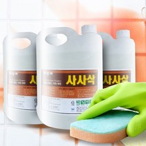 사사삭 4L 욕실 타일 줄눈 강력 오염 제거제 세정제