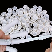 친환경 라텍스 방수 탄력 작업 터치 인식 손가락 골무, 200개