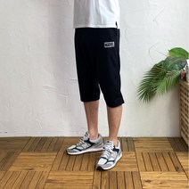 마블 프린트 남자 7부 트레이닝 바지 2컬러