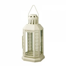 이케아 엔룸 미니양초 실내외랜턴 베이지 22cm 004.835.50