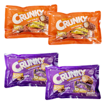 롯데 크런키 초코바 미니 285g + 크런키 더블크런치바 미니 361g, 2 + 2  (합4개)