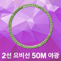동산 요비선 2선 50M 야광 인입선 공업용 자재 용비선 입선작업 전선와이어 공구설비 전기배선 작업요비선 배선 배관 전기설비 전기공구 전선자재 파이프요비선 배선인입선 전신인입공구, 1개