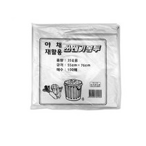 재활용 쓰레기봉투35L 100매 백색 두꺼운비닐봉투 분리수거비닐