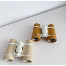 어린이 감성 베이지 망원경 4배율, 브라운