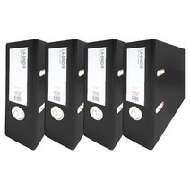 오피스존 레버아치 2공 바인더 세로형 A4 7cm, 4개, 흑색