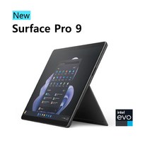 마이크로소프트 서피스 프로9 i7-1265U 16GB 256GB 그래파이트 Wi-Fi [QIM-00030] Win11 Pro, 4년