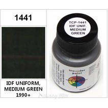 트루컬러페인트 프라모델 모형용 유성아크릴 락카도료 TCP1441 IDF 미디움 그린 유니폼 30ml