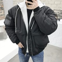 용된다 남자 겨울 5온스 웰론 후드 항공점퍼