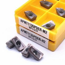 선반 인서트 V커팅 CNC 10EA APMT1604 APMT1135 M2 H2 초경 밀링 금속 PDER 절삭 공구 APMT 1135 1604 VP15TF UE6020 US735, [03] APMT1604 M2 VP15TF