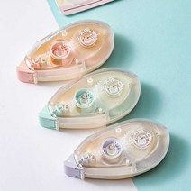 디엠몰 1+1 슬라이드형 접착제 양면테이프 미니 롤테이프 슬림 컴팩트 휴대용, 그린