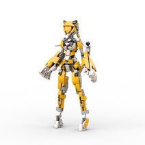 호환블럭 무비 타이거 걸 호랑이 로봇 메카 여성 전사 MOC-C9358 창작 신제품