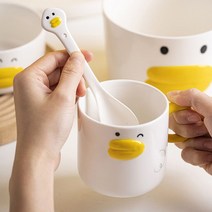 덕오리 도자기 티스푼 디저트스푼