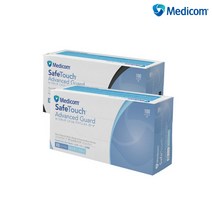 메디컴 니트릴장갑 어드밴스드가드 블루(1136) 블랙(1138), 블랙 M (1138)