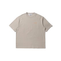 남자 여자 쿨 면 봄 반팔티 티셔츠 커스텀멜로우 [sadsmile] basic logo t-shirt_CTAM23411BEX