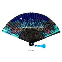 무지개공예_한국전통부채 전통그림접부채 일월오봉도 궁중행사도 조각보 연화도 모란도 타공부채