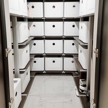 엄마편 펜트리 수납함 옷장 수납함 스냅톡 대용량 50L 오픈수납함 리빙박스, 크림화이트 2개