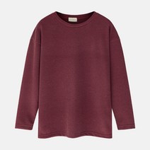 오나크 남성용 빅사이즈 베이직 라운드넥 오버핏 긴팔 니트 티셔츠 L~5XL