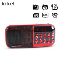 QPQ084275인켈 휴대용 MP3 효라디오 스피커 (레드) (IKWR10)
