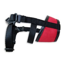 애견 중형견 대형견 입마개 진돗개 리트리버 산책 훈련 짖음방지, 10호(입둘레26cm), 빨강