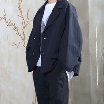 벅시루 여성 뒷트임 알약스냅 오버핏 경량 숏점퍼 자켓