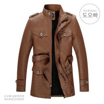 도오빠 가죽자켓 남성 가죽 자켓 가을 겨울 간절기 재킷 레더 아우터 외투 기모 따뜻한 직장인 출근룩 털 반코트 30대 40대 3XL까지