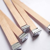 캔들심지 양초 나무 세트 10 조각 Sustainer 탭과 나무 Wicks DIY 촛불에 대 한 자연 심지 코어 공예 만들, 08 13 x 130mm