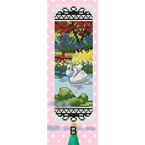 실 십자수 프랑스자수 펀치니들 DIY키트 033 diy 공예 stich 책갈피 플라스틱, b