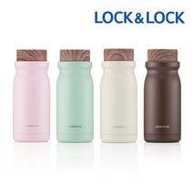 각인+포장무료 락앤락 밀키 밀폐 텀블러 300ml 레이저 각인 이니셜 선물 포장 추천, 브라운