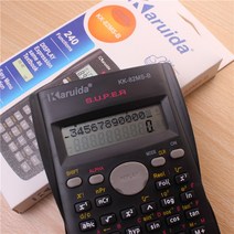 다기능 학생 과학 함수 계산기 더블 디스플레이 시험 계산기, 01 블랙（82MS）15*7.5*2cm