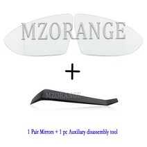 차량용품 열선 사이드 미러 유리 5G0857521 폭스바겐 골프 7 MK7 2013 2014 2015 2016 2017 후면보기 도어 윙 차량사이드미러 보조거울, 04 Mirrors and Tool