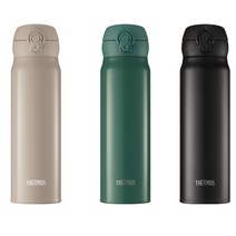 일본 써모스 원터치텀블러 600ml 써모스보온병 써모스텀블러 보온물통 써모스보냉병, 텐더블랙