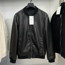 [KYO컴퍼니] ZARA 남성 가죽자켓 심플 집업 봄신상 봄버 재킷 PU