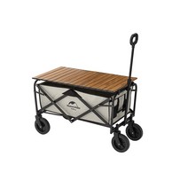 네이처하이크 접이식 카트 야외 웨건 다용도 여행 트롤리 반려견 수레 90L 80kg, 웨건 with 보드, 1개