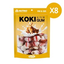 라이코스펫 밀크껌입 덴탈케어 간식 강아지 오리개껌 애견개껌 4W925B7E, 1개, 1개