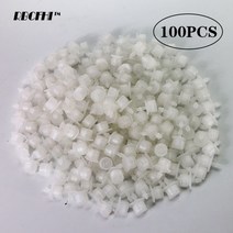 스프링클러 농업용호스 관수자재 미니 스프링 쿨러 헤드 커버 고압분무기 50-800pcs 정원 조절 노즐 물방울 관개 물 143939 막힘 방지 드리퍼 이미 터 화단 야채, 화이트 드리퍼 100개