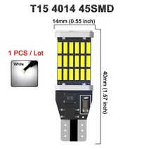 자동차 LED Canbus 전구 T15 906 922 W16W 신호등 12V 4014 45SMD 7000K 아주 밝은 흰색 백업 후진 주차, T15 45SMD_T15