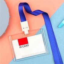 (주)트리 인천가정지사 투명 아크릴 사원증 케이스 3p(가로형) 명찰케이스 (9220683)