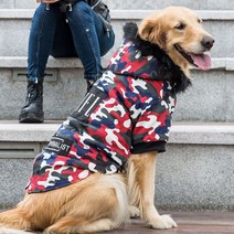 강아지 김장조끼 수면 패딩 시골 할머니 꽃무늬 조끼 아메리칸불리옷 대형견 프렌치불독옷 2개월강아지옷 명품옷 후리스 중형견, C