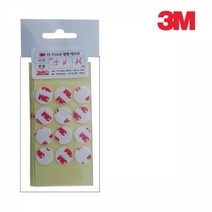 3M 초강력 양면 테이프 접착제 스티커 원형 15mm 36개