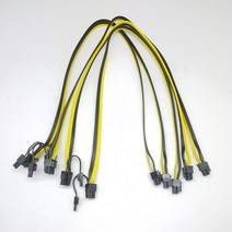 이더리움 채굴기 비트코인 채굴장 가정용 채굴부품 62cm 전원 공급 장치 어댑터 용 Pcie 연장 케이블 그래, 01 62cm cables, 03 5 pcs