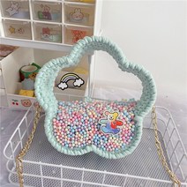 복주머니 뜨기 버킷백 호보백 배색 숄더 러블리 만들기키트 크로스백 퀄팅 손뜨개 가방만들기