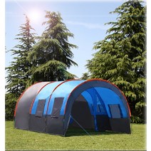 터널형 텐드 돔 리빙쉘 차박 쉘터 루프탑 야외 다인용 대터널 바비큐 10인용, 블루