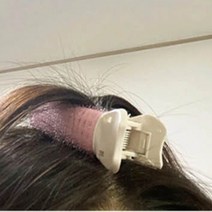 아침 화장 머리 헤어 뿌리 볼륨업 셋팅 볼륨 집게 핑크, 10개